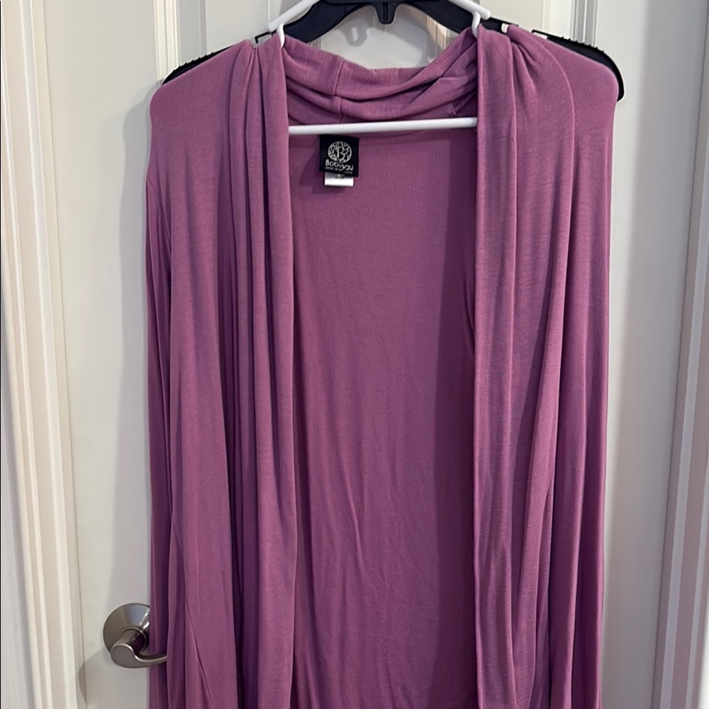 Bobeau Purple Women's Cardigan